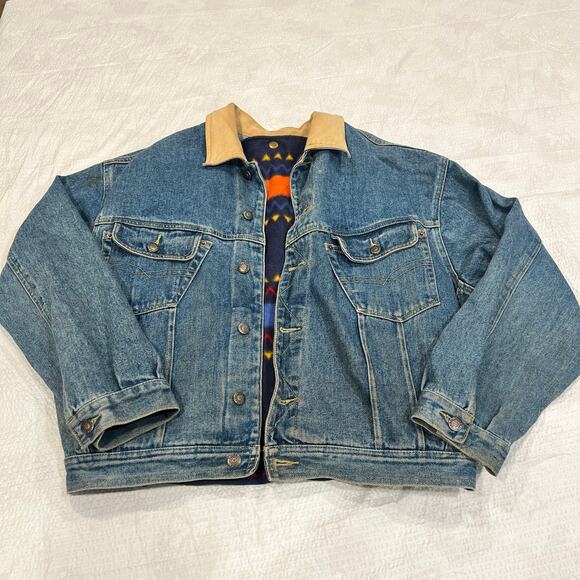 Bugle boy jeans denim jacket men Large vintage - Picture 1 of 14
